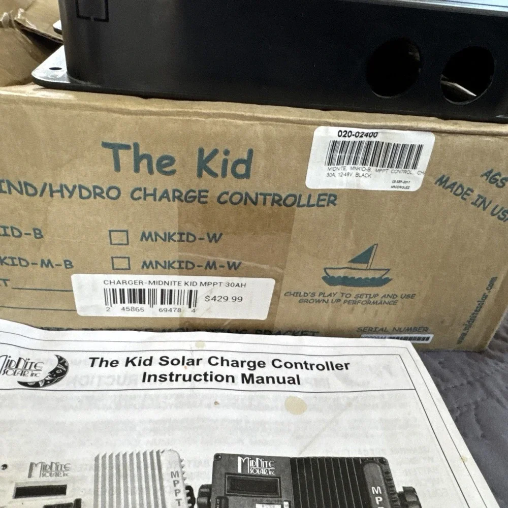 Midnite Solar Kid BLACK 150 MPPT Charge Controller Regulator 150V 30A USA NEW